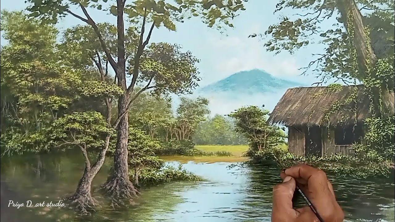 MELUKIS GUBUG DI TEPI RAWA.