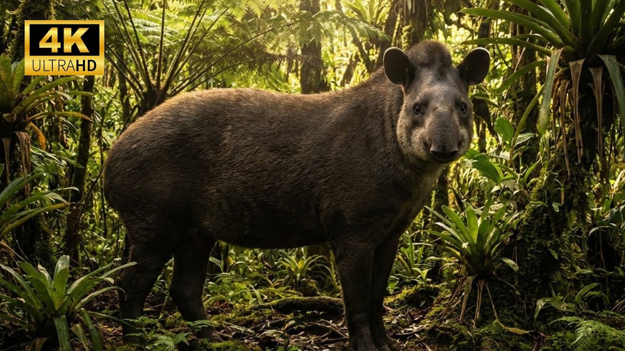 Virtual Walk in the Amazon: Tapir Trail - Deep Forest (4K ASMR)