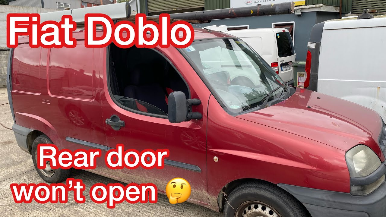 Fiat Doblo, rear door stuck closed