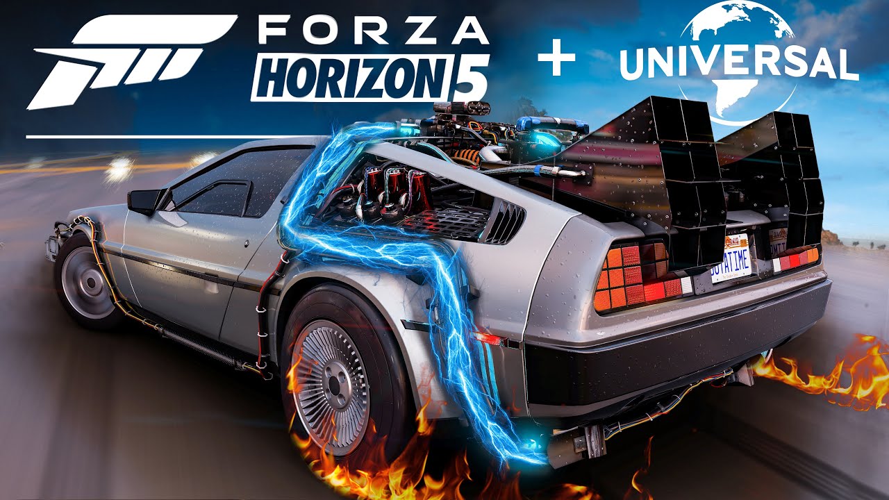 CHEGOU A NOVA DLC DO FILME DE VOLTA PARA O FUTURO NO FORZA HORIZON 5 - (Universal Icons Car Pack)