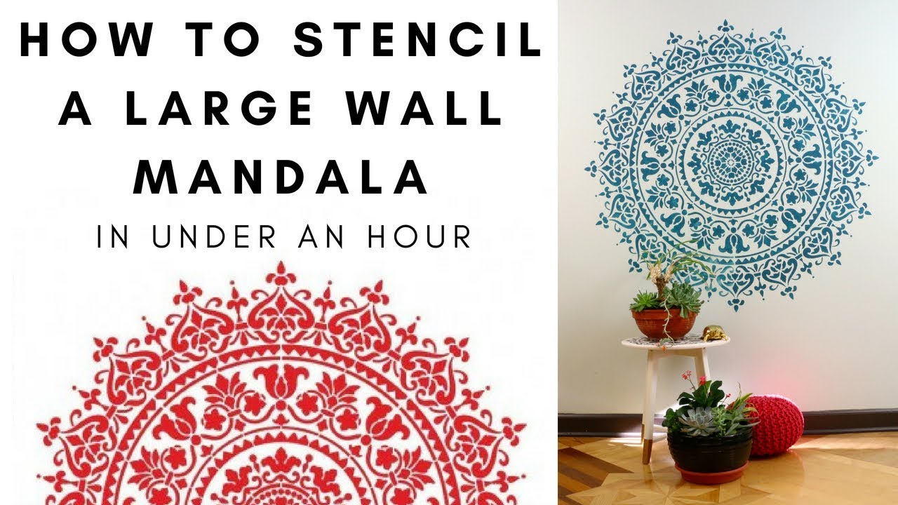 Stencil An Easy DIY Wall Mandala In Under An Hour!