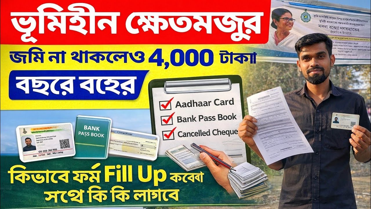 জমি না থাকলেও ৪০০০ টাকা| ভূমিহীন কৃষকদের নতুন সরকারি সাহায্য| কৃষি বিভাগ ২০২৬ | Prakash Bangla Guide