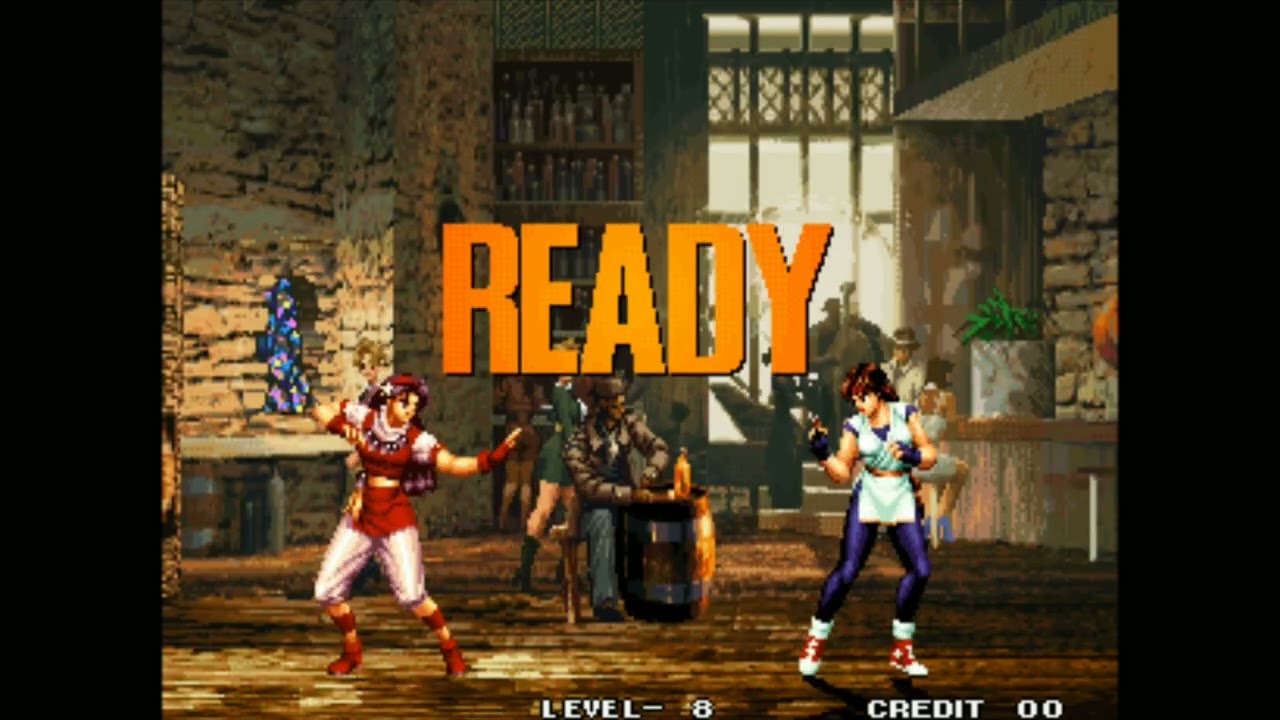 THE KING OF FIGHTERS 95 NEO GEO MVS ARCADE LEVEL 8 EIJI KISARAGI TAKUMA SAKAZAKI ATHENA ASAMIYA