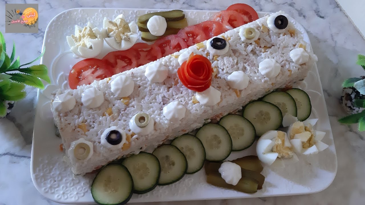 سلطة متنوعة بسيطة بتقديم جميييل جداا- Décoration Salade Variée