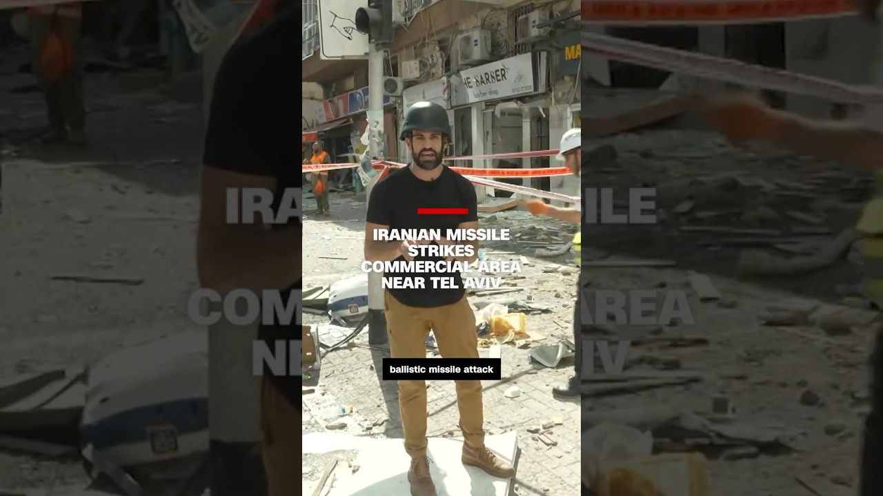 Iranian missile strikes commercial area near Tel Aviv