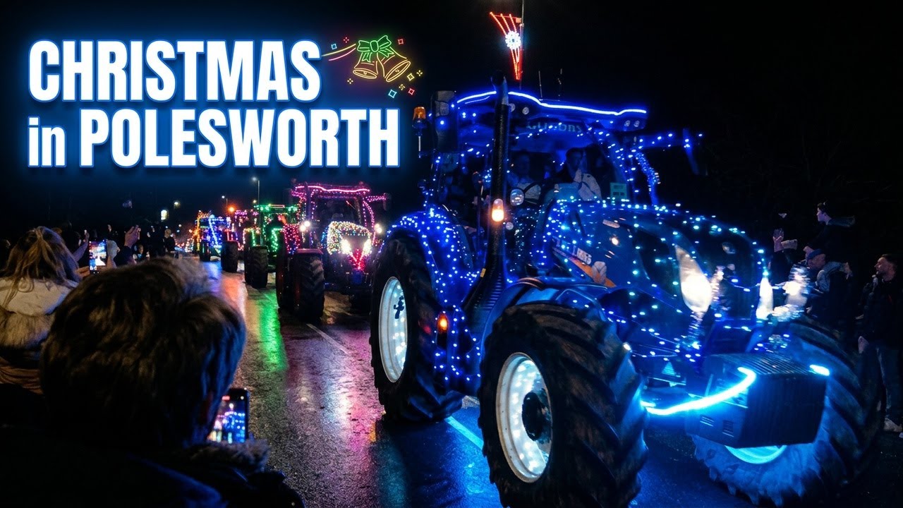 Sheepy Christmas Tractor Run 🎄🚜 | Through Polesworth 2025