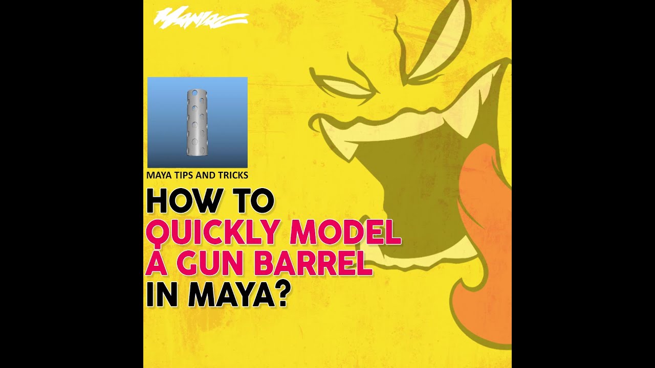 Quick Maya modeling tips : How to model a gun barrel