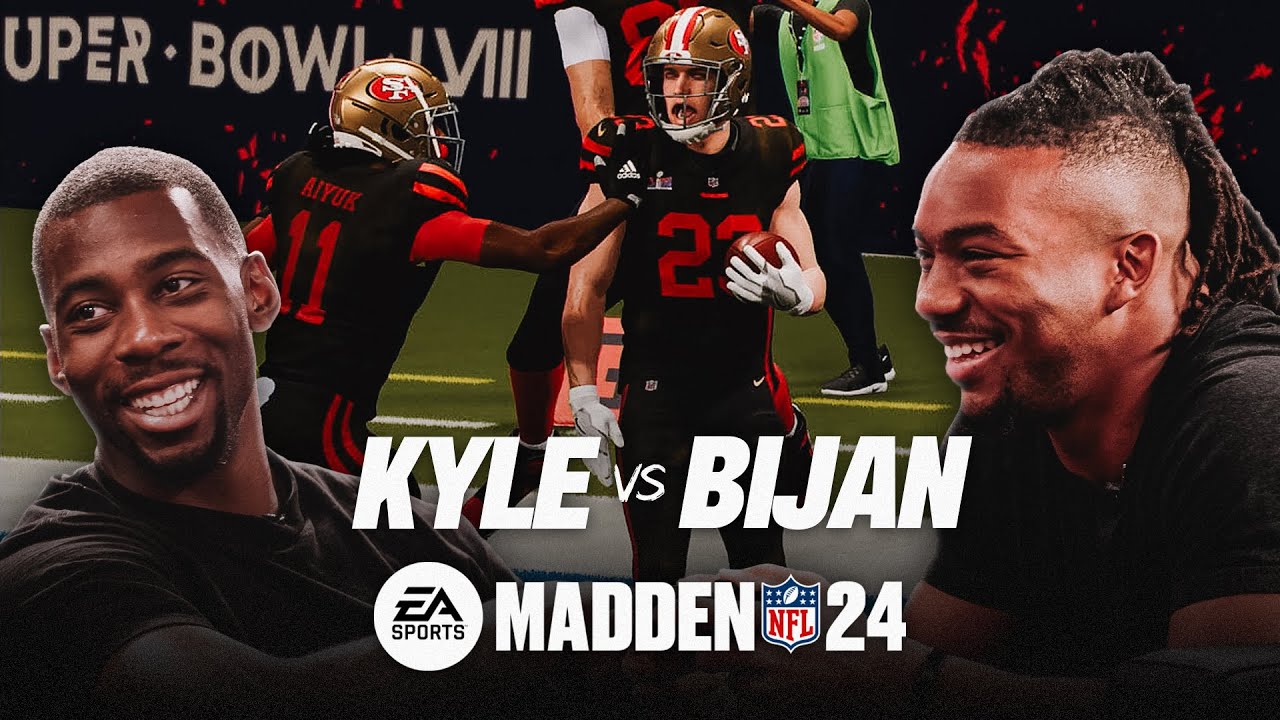 Bijan Robinson vs. Kyle Pitts | Falcons players go head-to-head in Madden 24 | Atlanta Falcons