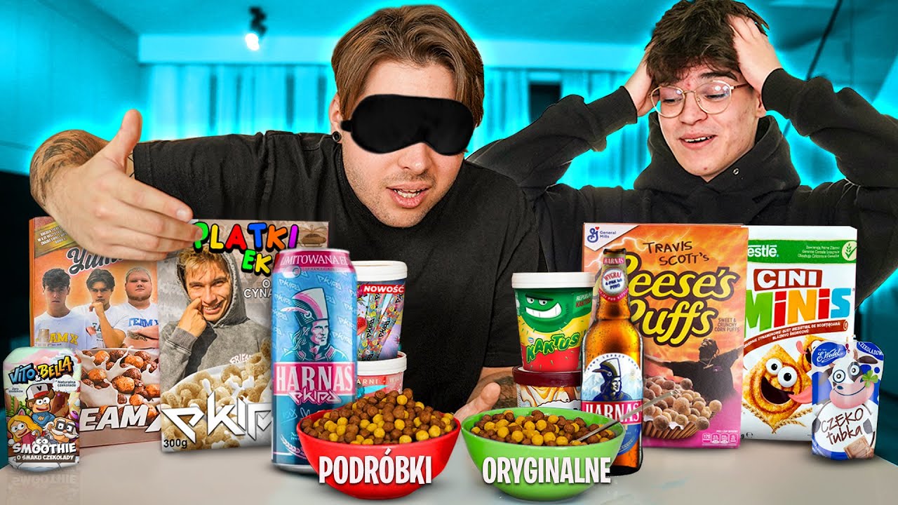TESTUJEMY ORYGINALNE PRODUKTY vs PODR&Oacute;BKI YOUTUBEROW! z @Konopskyy (płatki Team X, Ekipa, Vito itd)