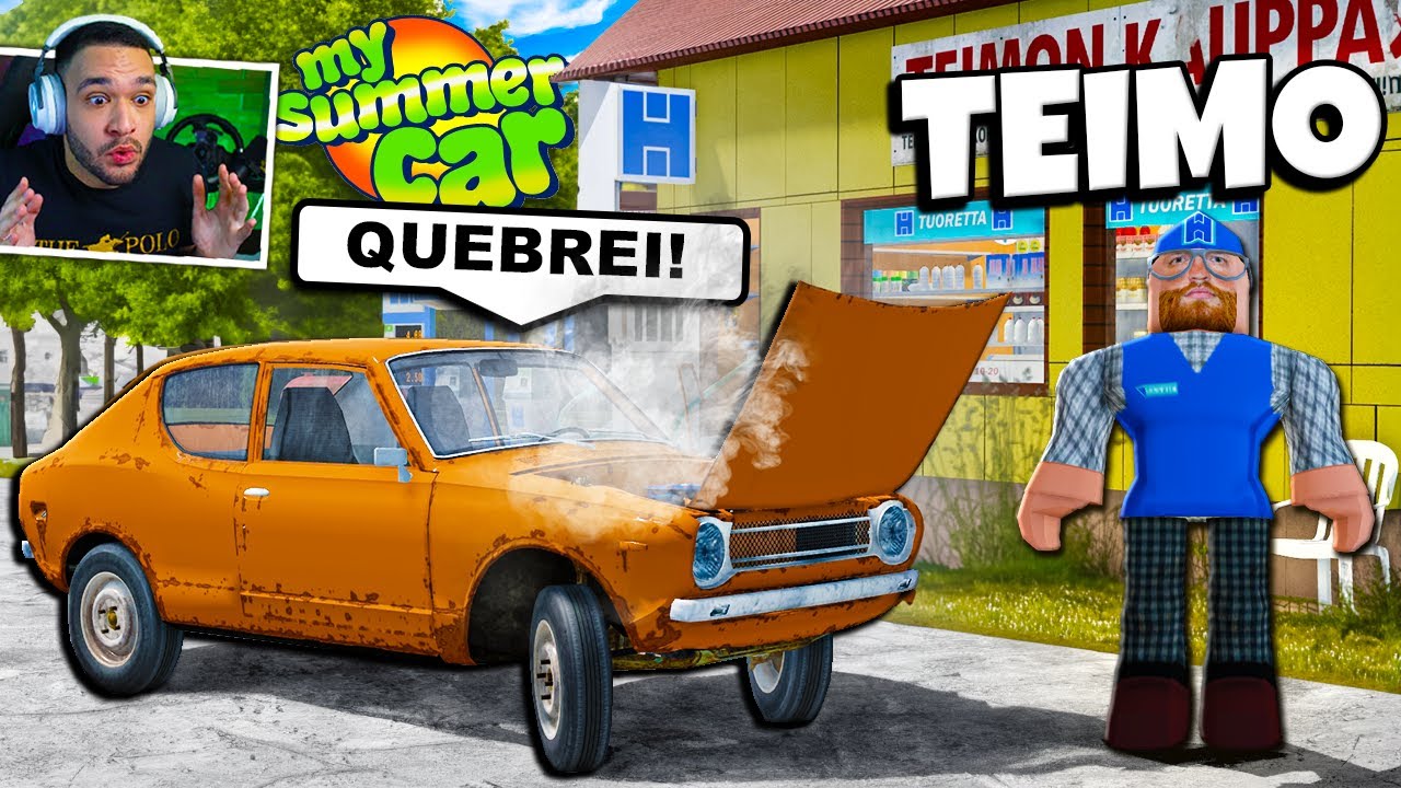MY SUMMER CAR no ROBLOX ATUALIZOU e PASSOU dos LIMITES...