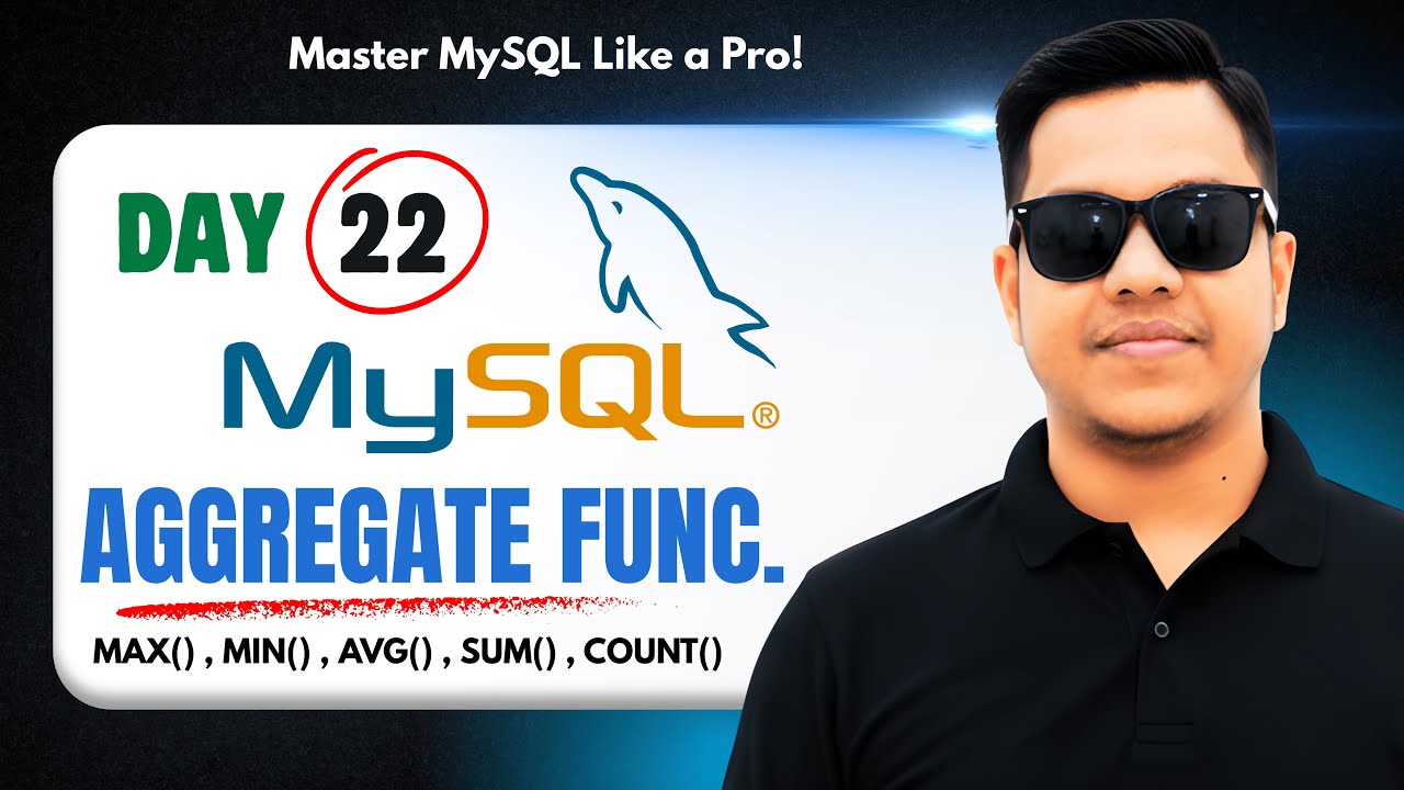 L22: SQL Aggregate Functions | MAX(), MIN(), AVG(), SUM(), COUNT() | Class 12 Semester 4 COMA & COMS