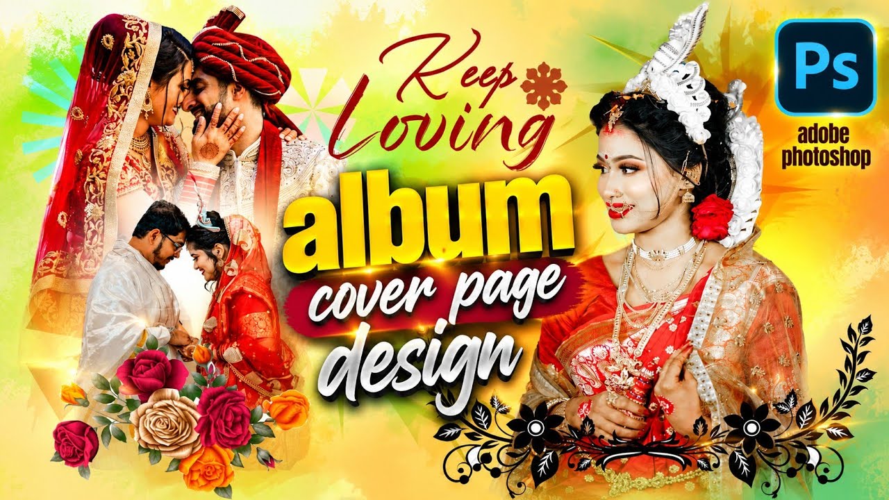 12x36 album design| Karizma album | Album design in photoshop | adobe photoshop | photoshop tutorial