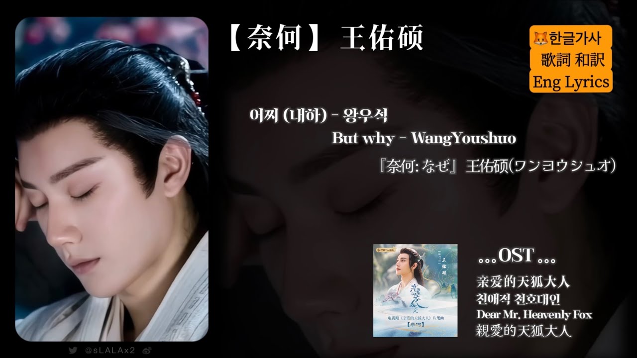 Full [가사/歌詞/Lyrics] 《奈何》王佑硕 OST #亲爱的天狐大人 친애적천호대인  Dear Mr. Heavenly Fox