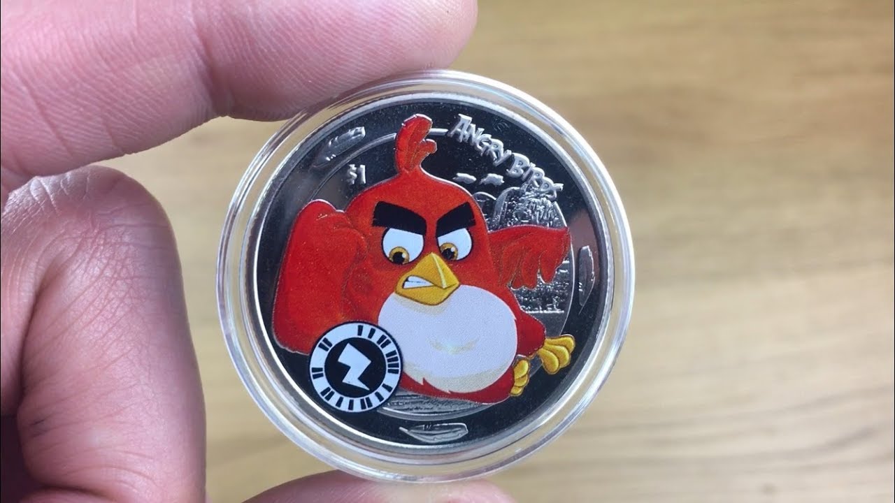ANGRY BIRDS INTERACTIVE COIN! || SIERRA LEONE $1 || (2018) POBJOY MINT