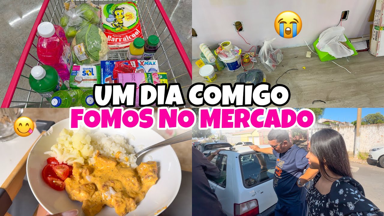 VLOG: DIA DE MERCADO, O CARRO ESTRAGOU NO MEIO DA RUA + ALMOÇO | STROGONOFF DE FRANGO ❤️