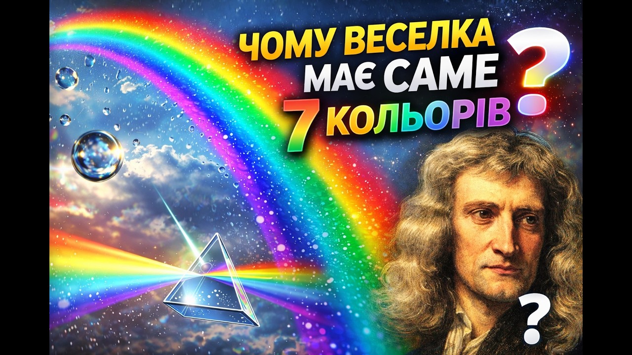 Чому веселка має саме 7 кольорів?