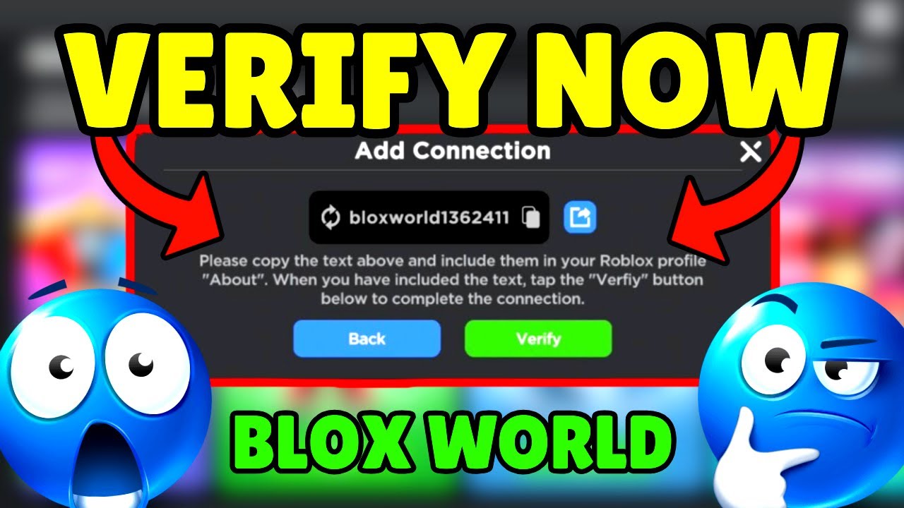 How To Verify BLOX WORLD Account In 2025!!