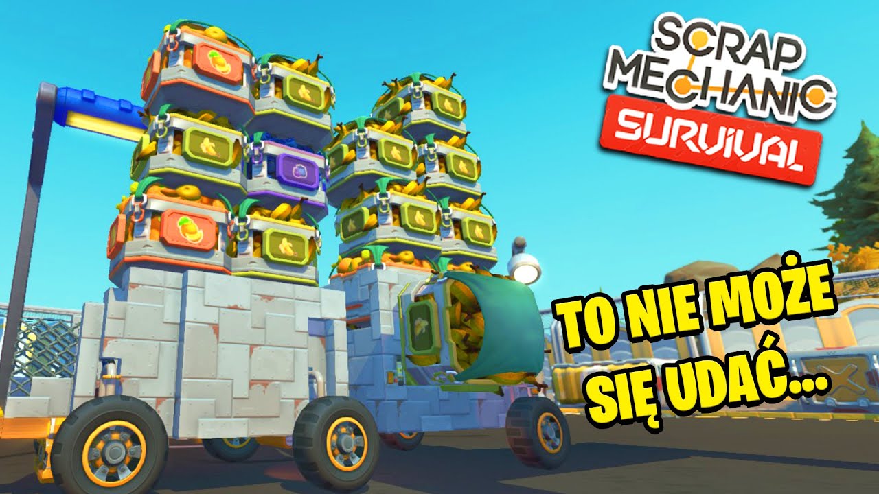 WIELKI TRANSPORT DLA DZIADKA! *nie skończyło się dobrze* - Scrap mechanic Survival