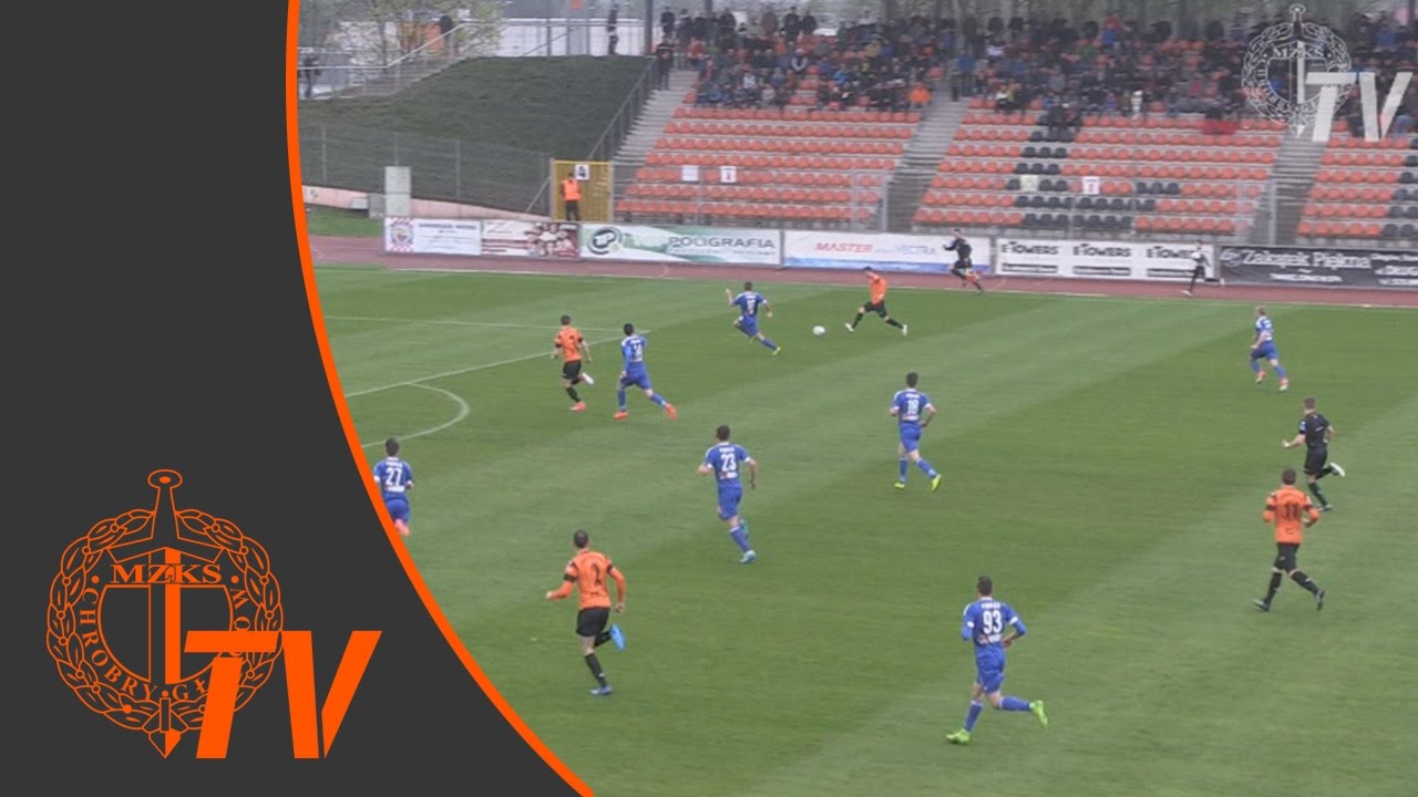 Nice 1 Liga: Chrobry Głog&oacute;w - Pogoń Siedlce 2:0 (skr&oacute;t)