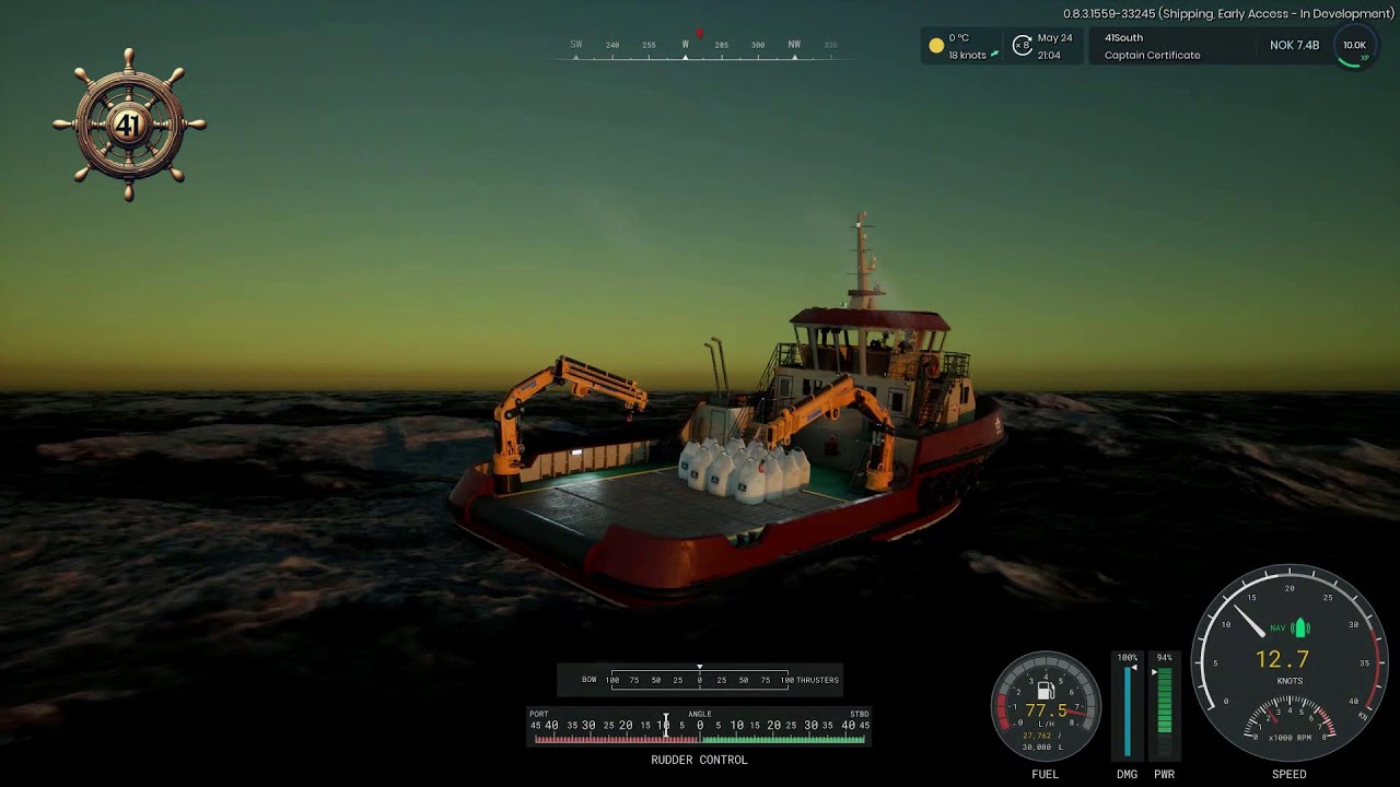 Ships At Sea, Just Wandering The Seas, Simulation Style. 