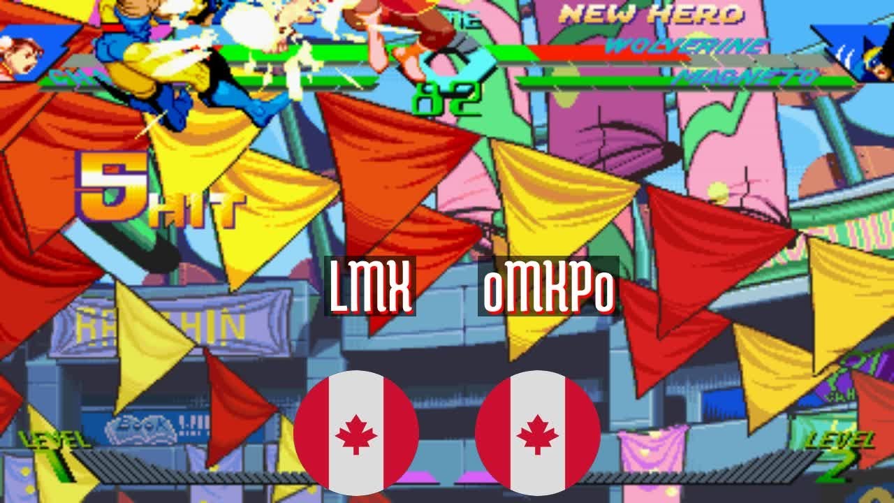@xmvsf: LMX (CA) vs oMKPo (CA) [X-Men vs Street Fighter Fightcade] Dec 5