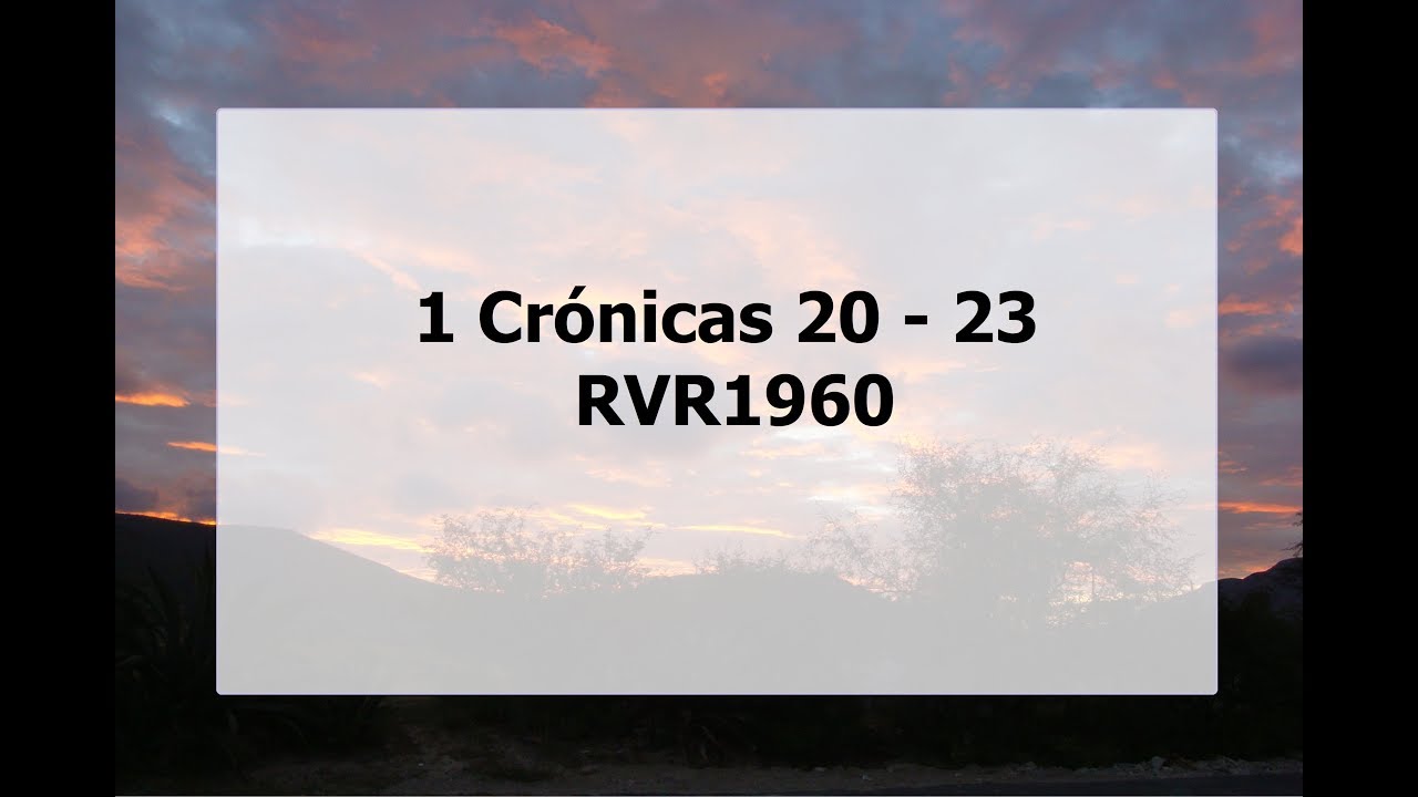 La Biblia hablada/ 1 Cronicas 20 - 23