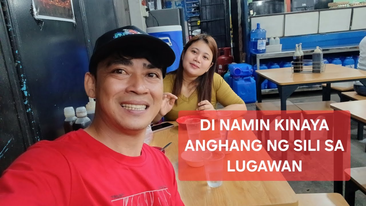 Kumain kami ng lugaw sobrang ang ng sili