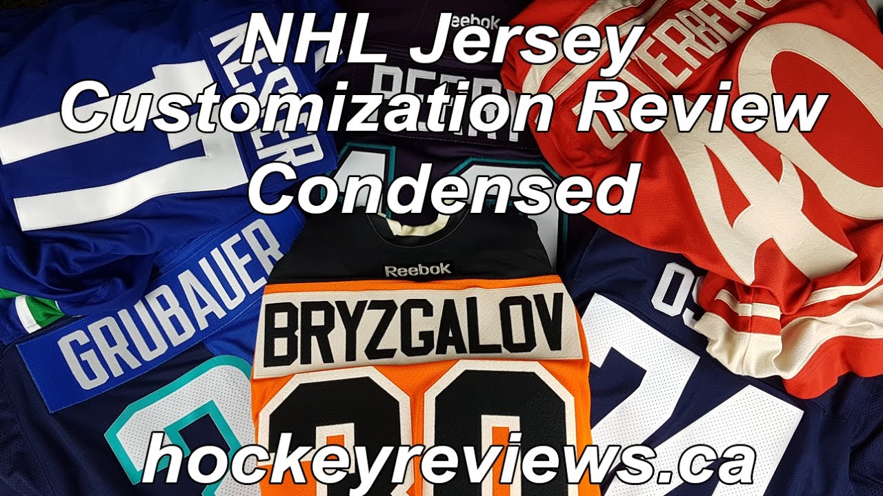 NHL Reebok WCH Adidas Jersey Customization Review (Condensed Version)