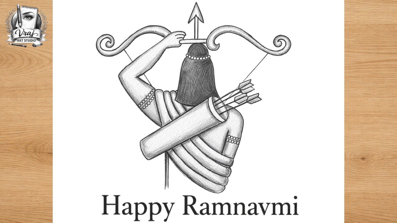 Easy Lord Ram Pencil Sketch for Ram Navami | Step by Step Ram Drawing | Happy Ramnavmi Art