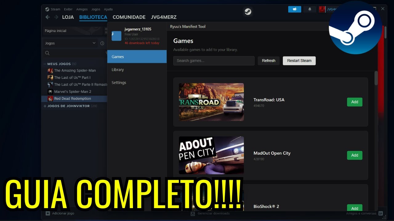 STEAM TOOL - GUIA COMPLETO ATUALIZADO 2025!!!