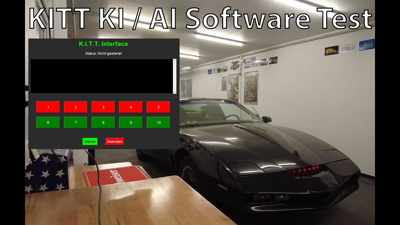 KITT KI / AI Test in Deutsch / German - Knight Rider Pontiac Firebird TransAm