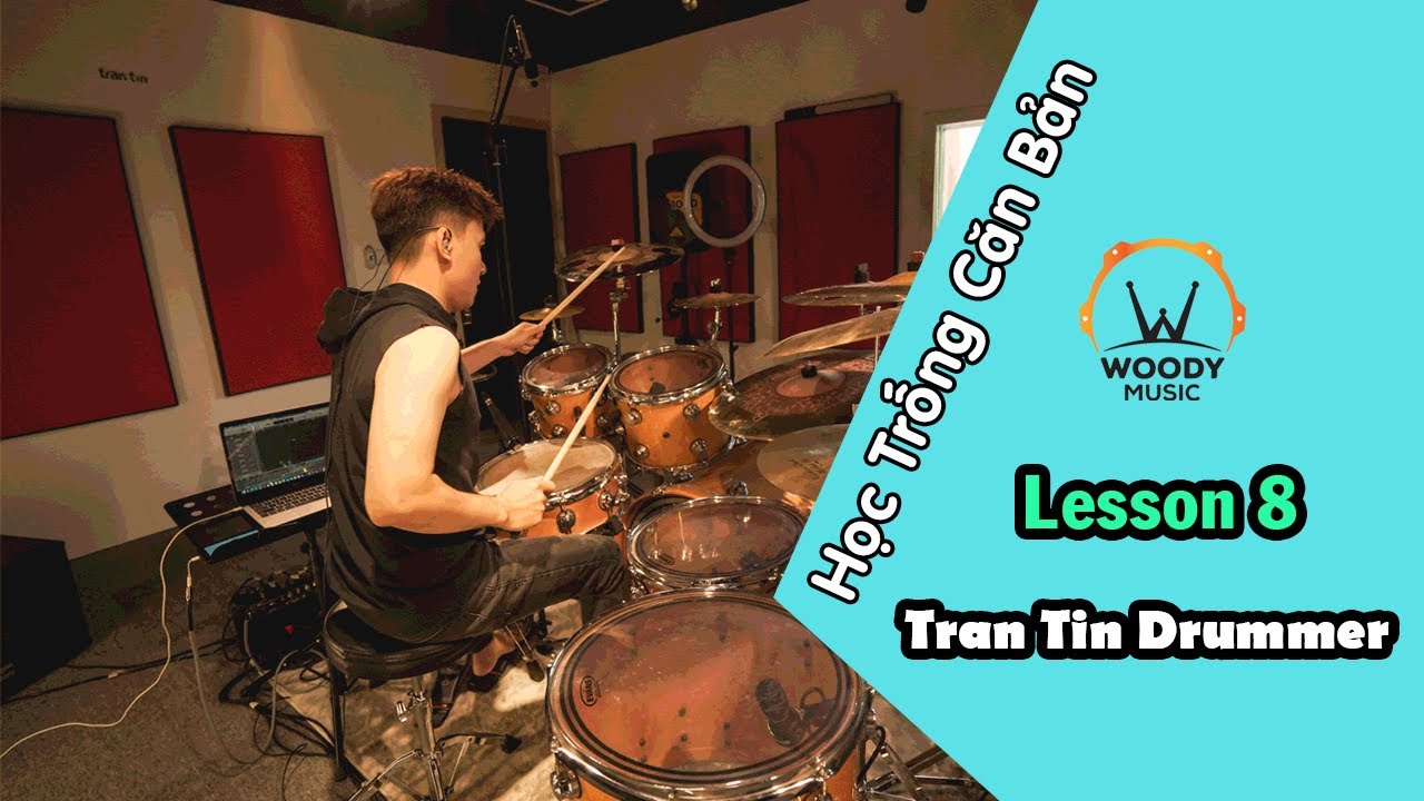 Học trống căn bản Bài 8 - Liên 3 đơn - Liên 3 đen - Liên 6 - Bài tập Warm Up