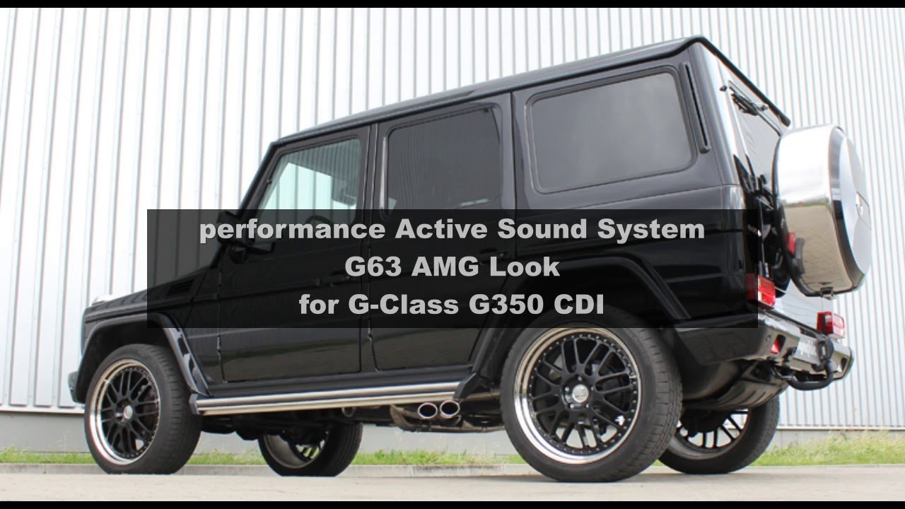 Mercedes-Benz G Class G63 AMG Look Performance Active Sound System by Cargraphic
