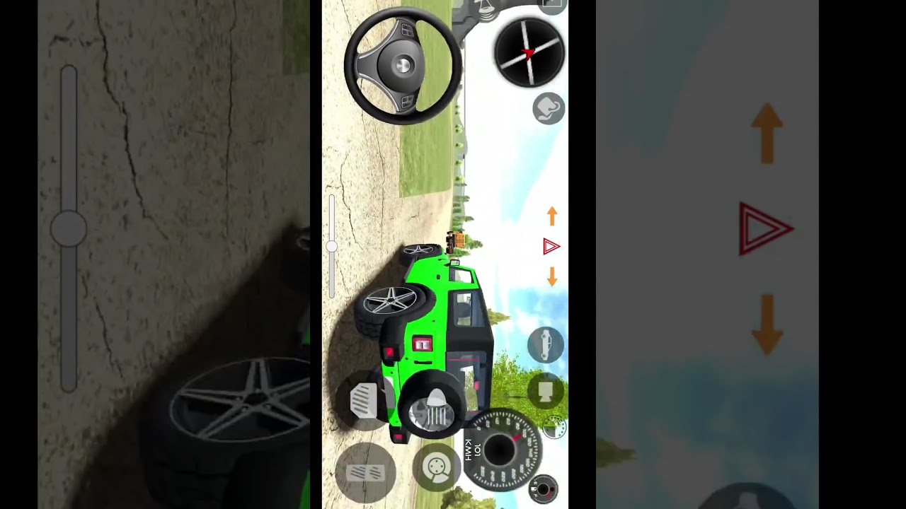 Modified Mahindra Thar 👿 new driving long jump challenge 🎯 Indian Cars Simulator 3D gadi wala games