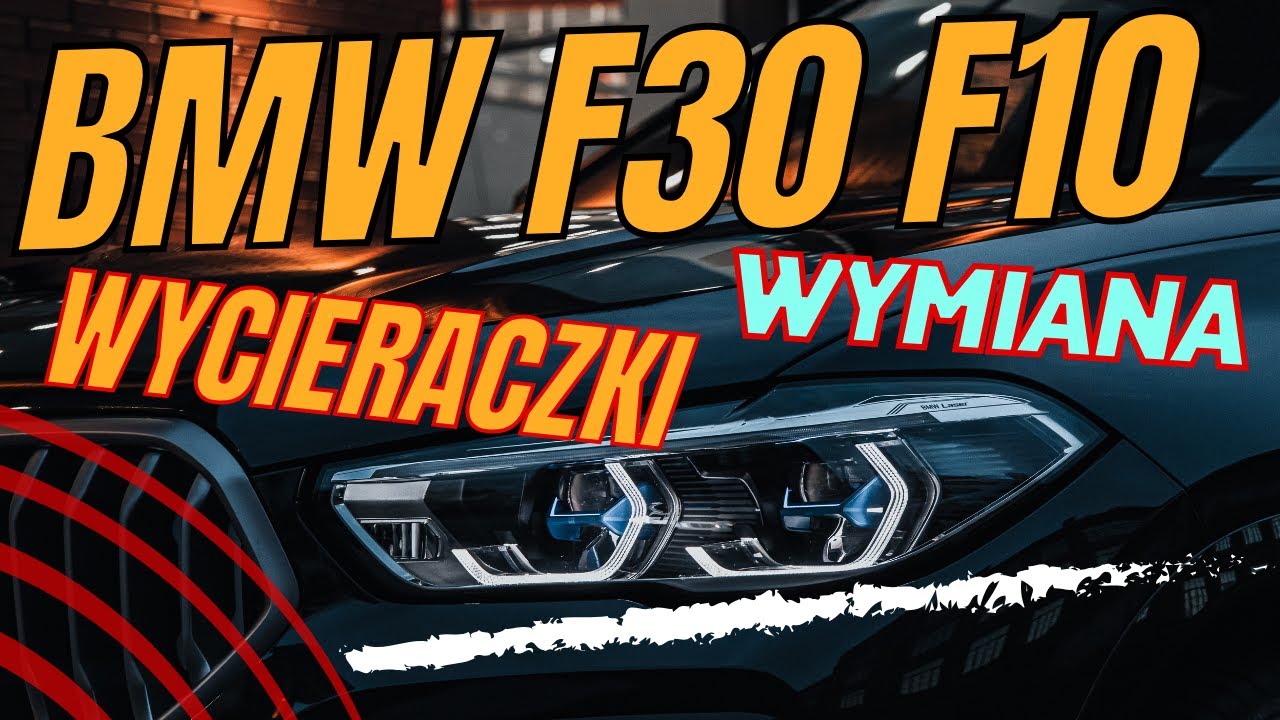 BMW F30 F10 wymiana wycieraczki tryb serwisowy jak załączyć