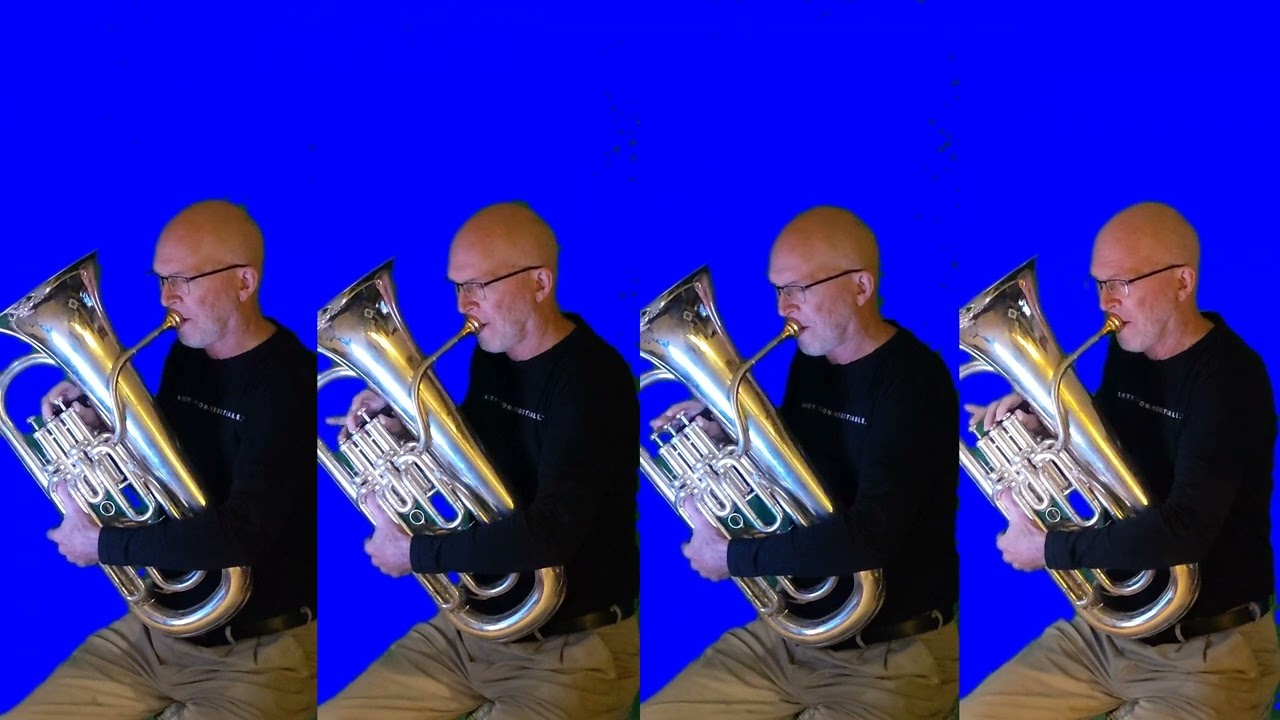 Bach Chorale 9 Ermuntre dich, mein schwacher Geist  BWV 248   Euphonium Quartet
