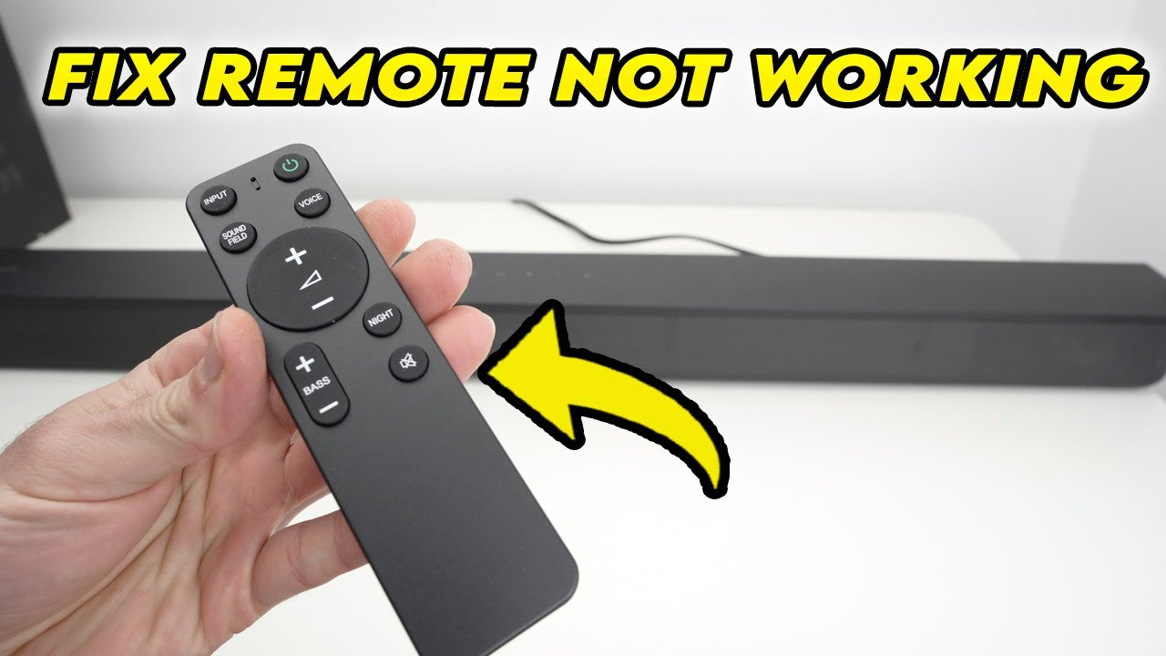 How to Fix The Remote of Your Sony Soundbar