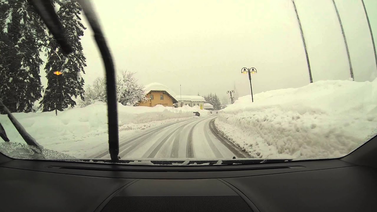 Schneechaos in Kötschach Mauthen Winter 02.02.2014