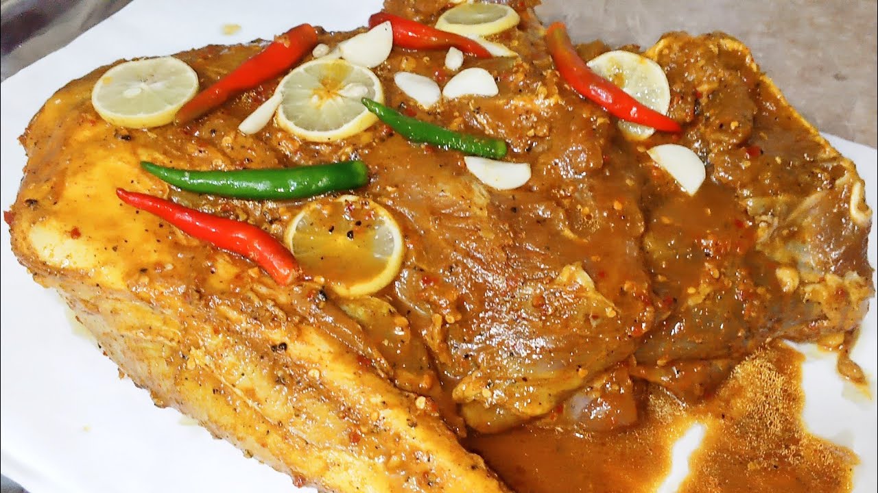 Mutton leg recipe / Mutton Raan Steam Roast recipe & BBQ by cook and bake with farheen