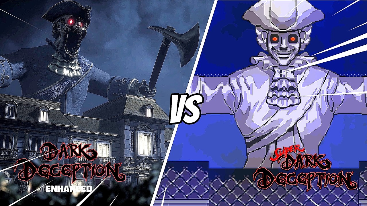 Super Dark Deception VS Dark Deception  Deadly Decadence Boss Battle and Chase Scene