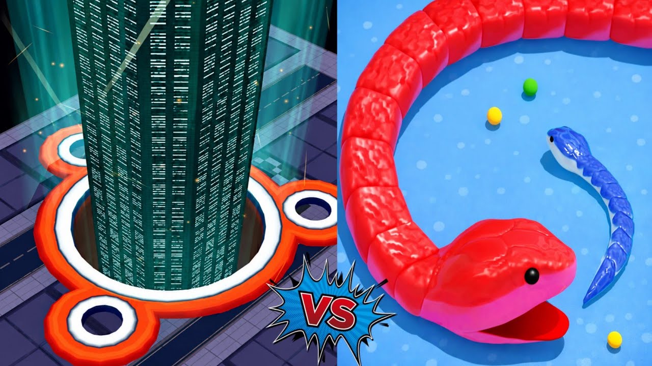 Snake Clash.io VS Hole.io - Epic Best Comparison! Which is the Best? 120 #gamingvideos 