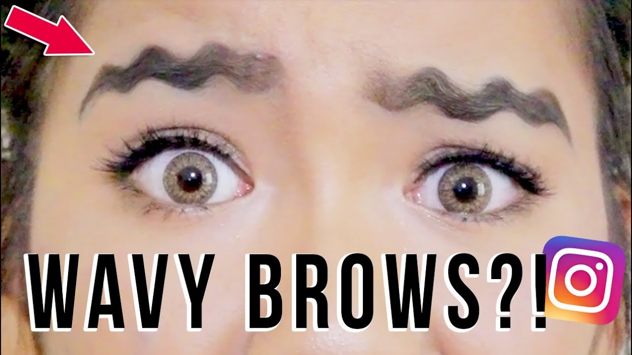 WAVY BROWS?! Tutorial / Testing Viral Instagram Makeup Trends! | Michelle Kanemitsu