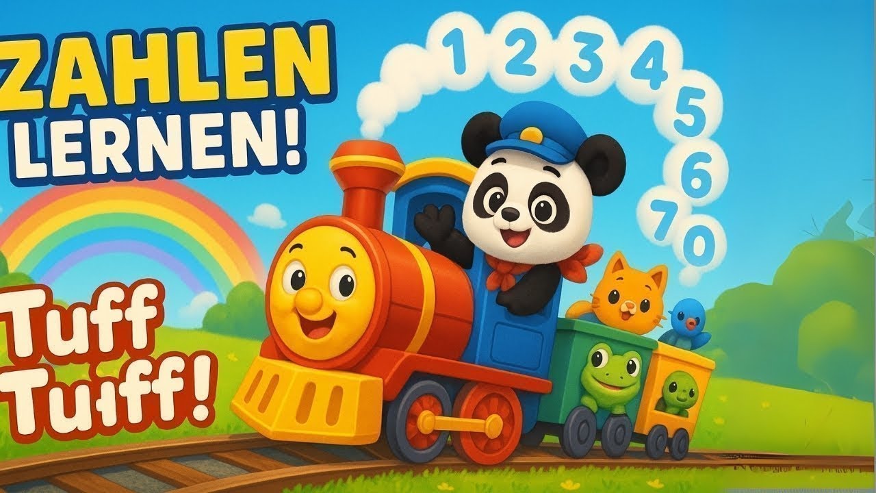 Tuff Tuff Tuff! 🚂 Buntes Kinderlied zum Mitsingen – Farben, Freunde &  | Deutsch lernen für Kinder