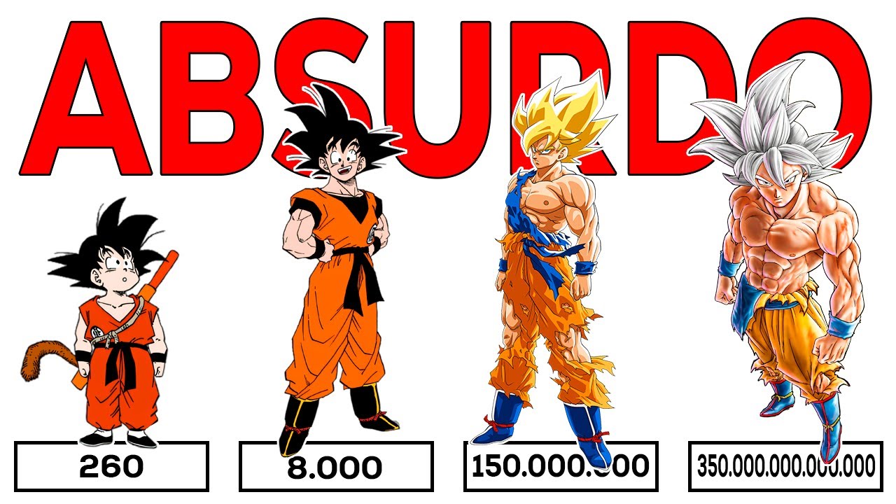 O Poder de Luta de Goku em cada Saga de Dragon Ball