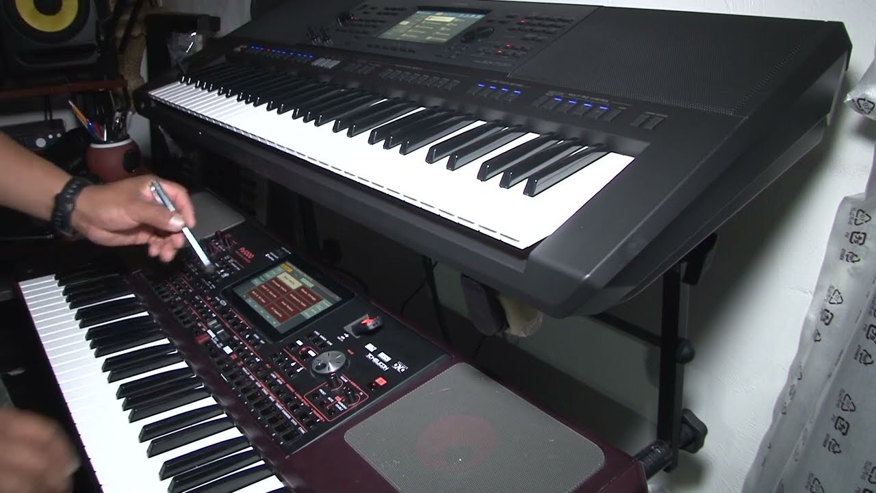 korg pa 1000 y yamaha psr sx700 comparacion de sonidos parte 1