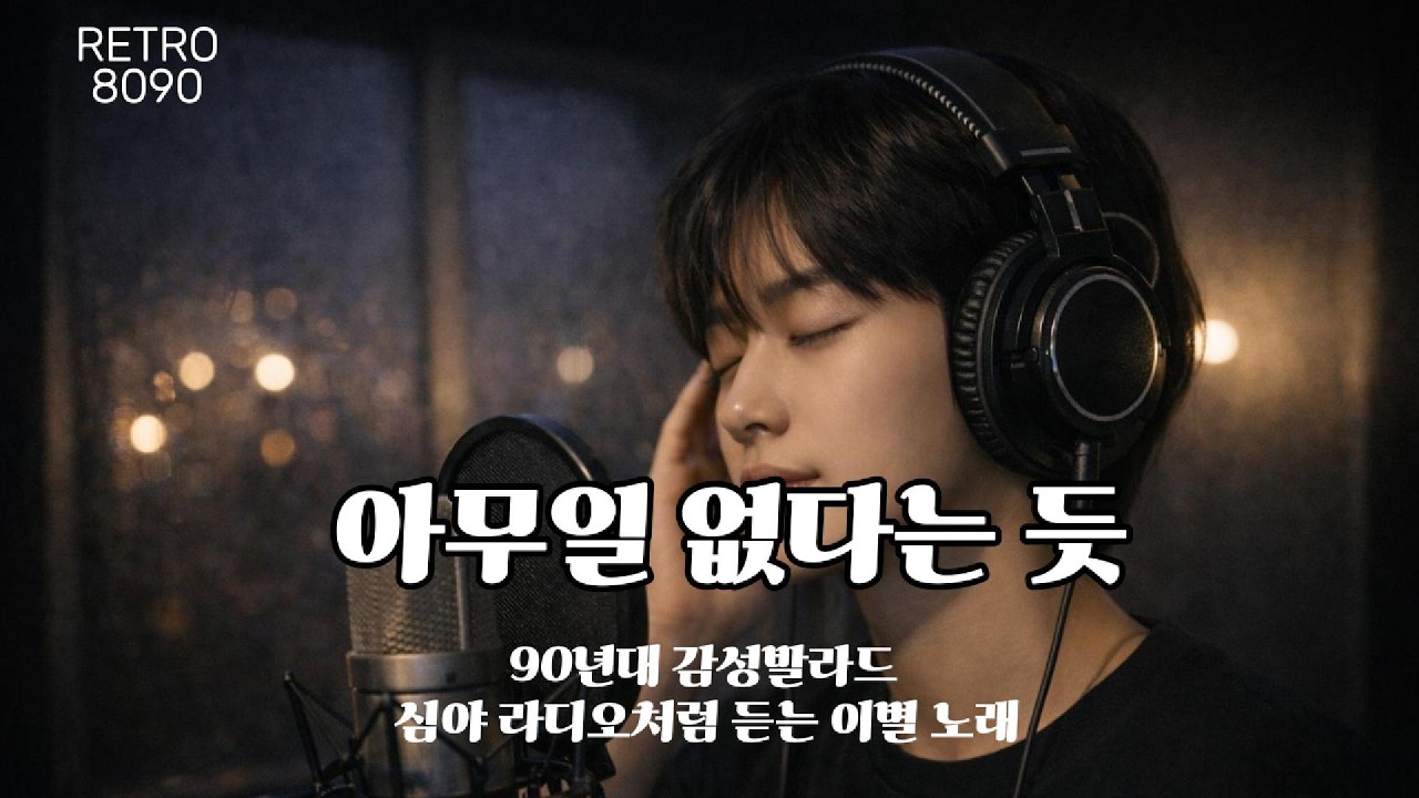 아무 일 없다는 듯｜8090 감성 발라드… 괜찮은 척 버티는 밤