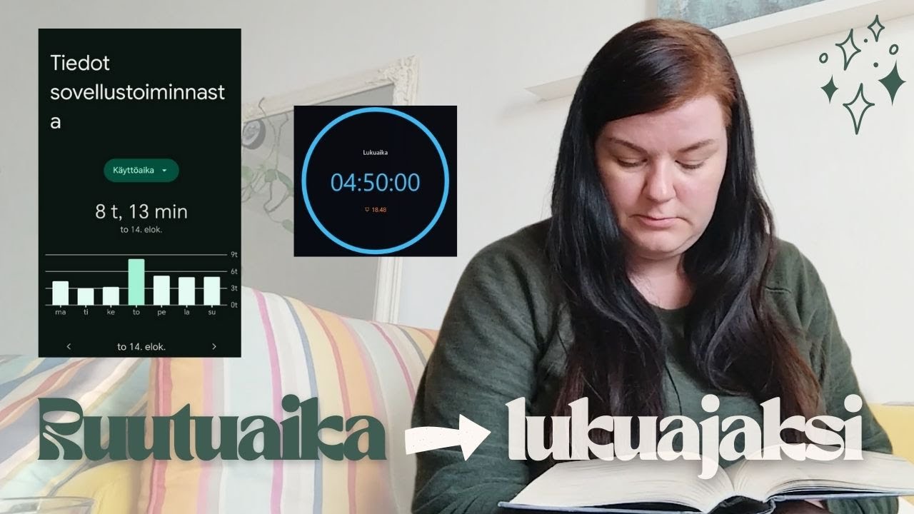 Muutin mun ruutuajan lukuajaksi 📱📖 | LUKUVLOGI