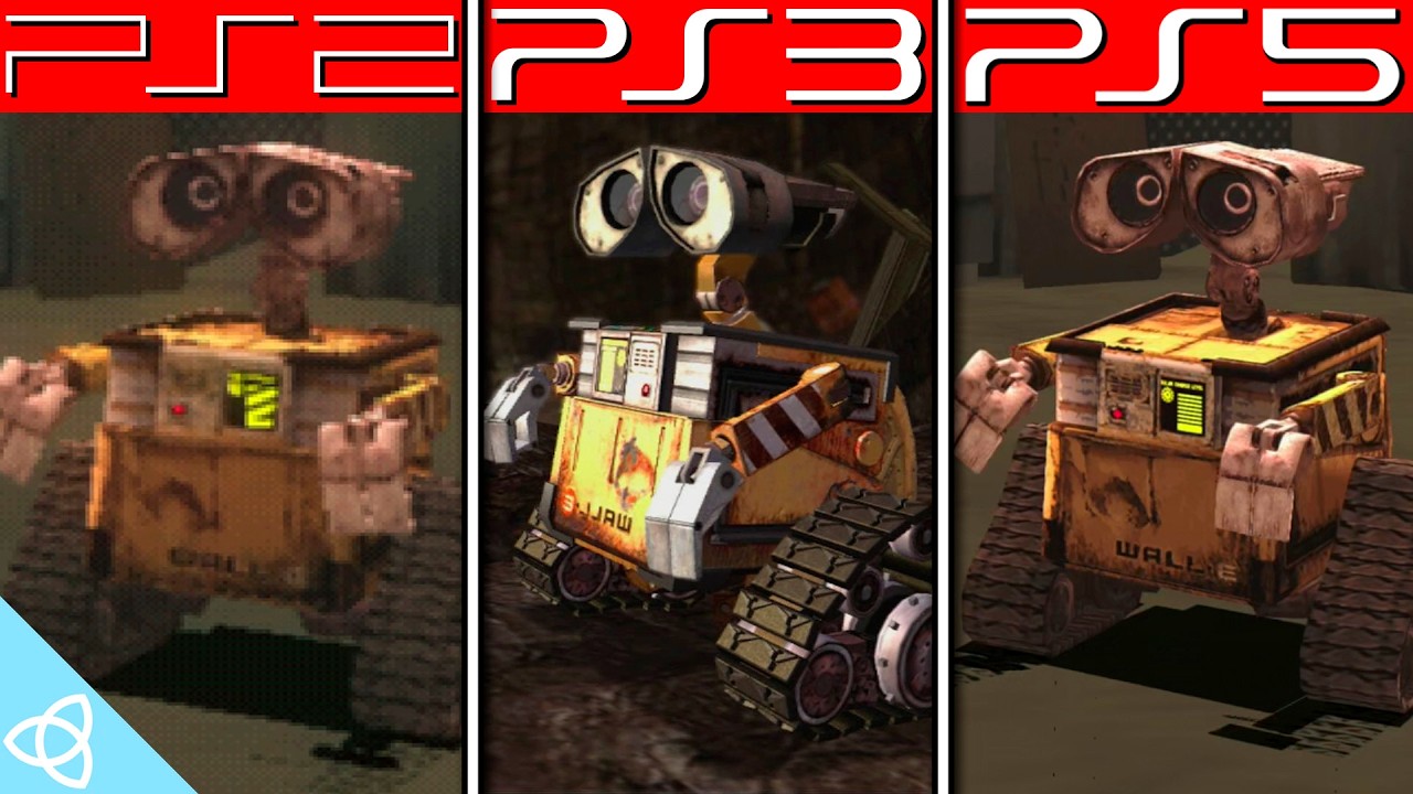 Wall-E - PS2 vs. PS3 vs. PS5 | Side by Side