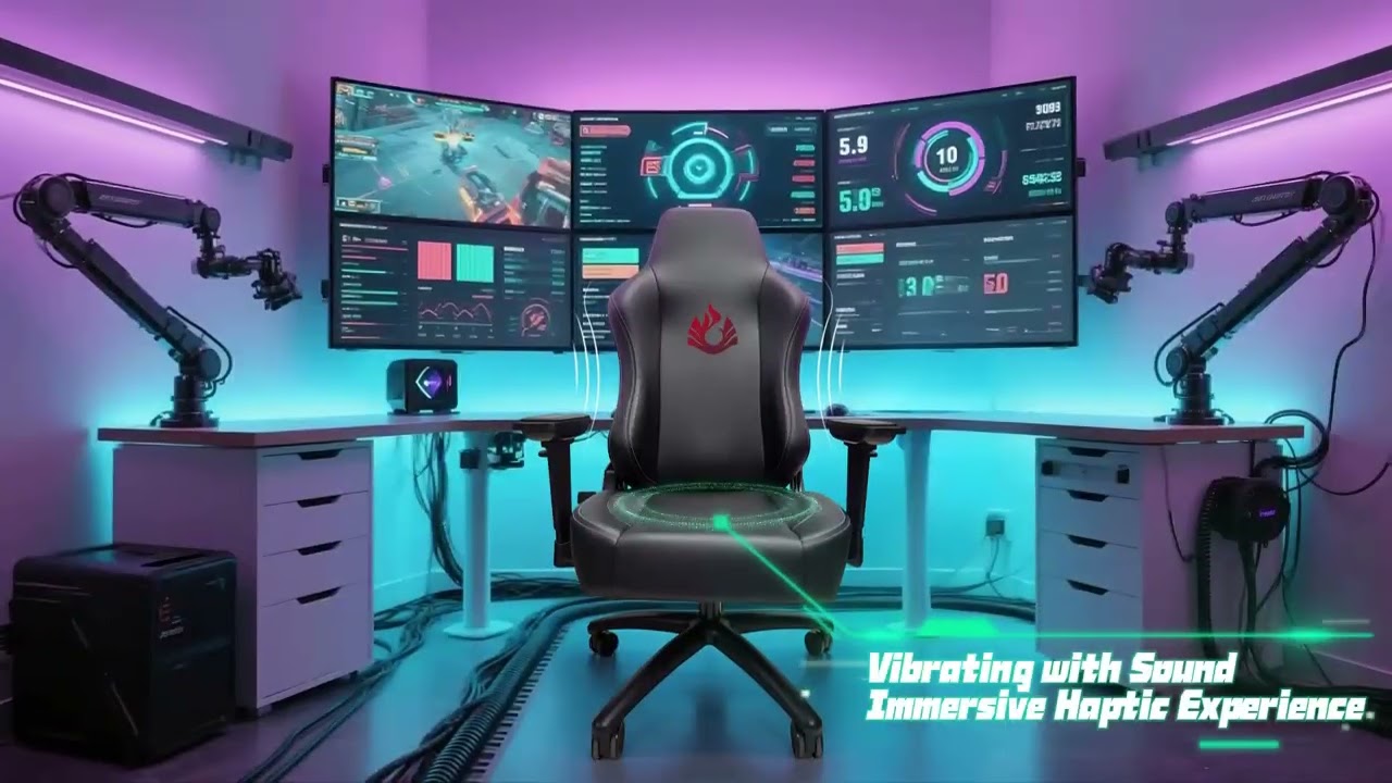 The Most Immersive Gaming Chair EVER? Real-Time Haptic Feedback!