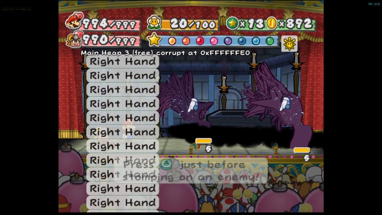 Paper Mario TTYD - What Happens When You Retrigger Shadow Queens Second Phase